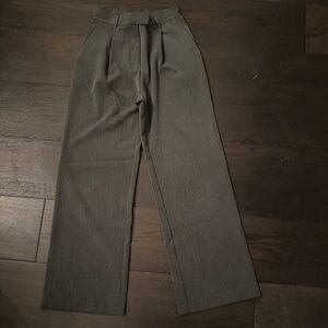 Gray trousers